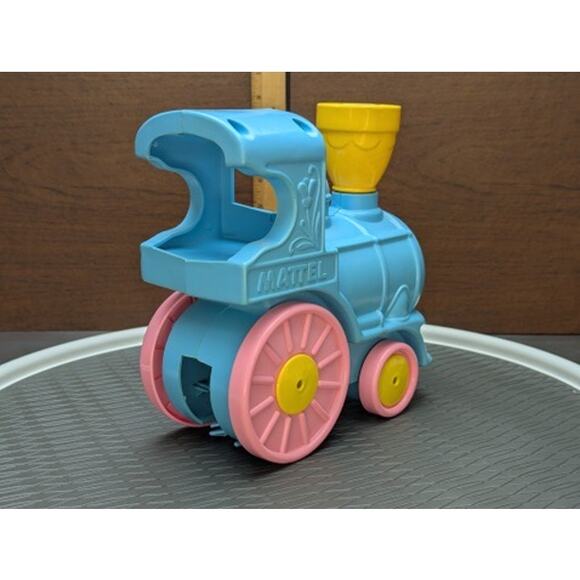 Vintage 70s Musical Mattel Train Crib Rail Sitter Runner Moving Toy Infant Baby - Picture 6 of 12